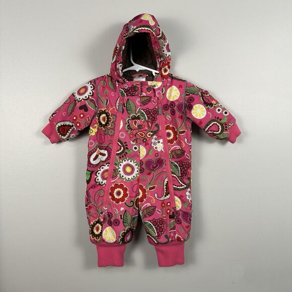 Hanna Anderson Baby Girl snowsuit bunting-70 6-12 Months - Picture 1 of 4